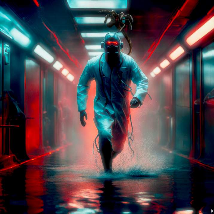 facehugger attack in neill blomkamp's alien 5